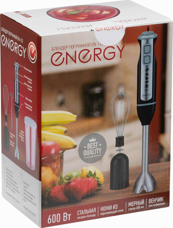 картинка Блендер погружной  Energy EN-133, 600 Вт, 2 скорости от магазина GUTER MARKET 