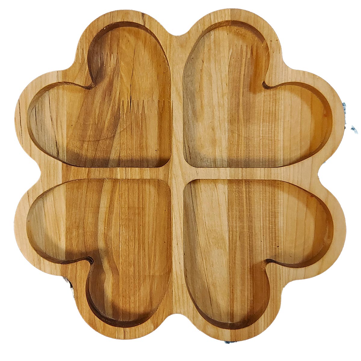 картинка Менажница 23х23х2,0 см  КЛЕВЕР покрыта маслом от магазина GUTER MARKET 