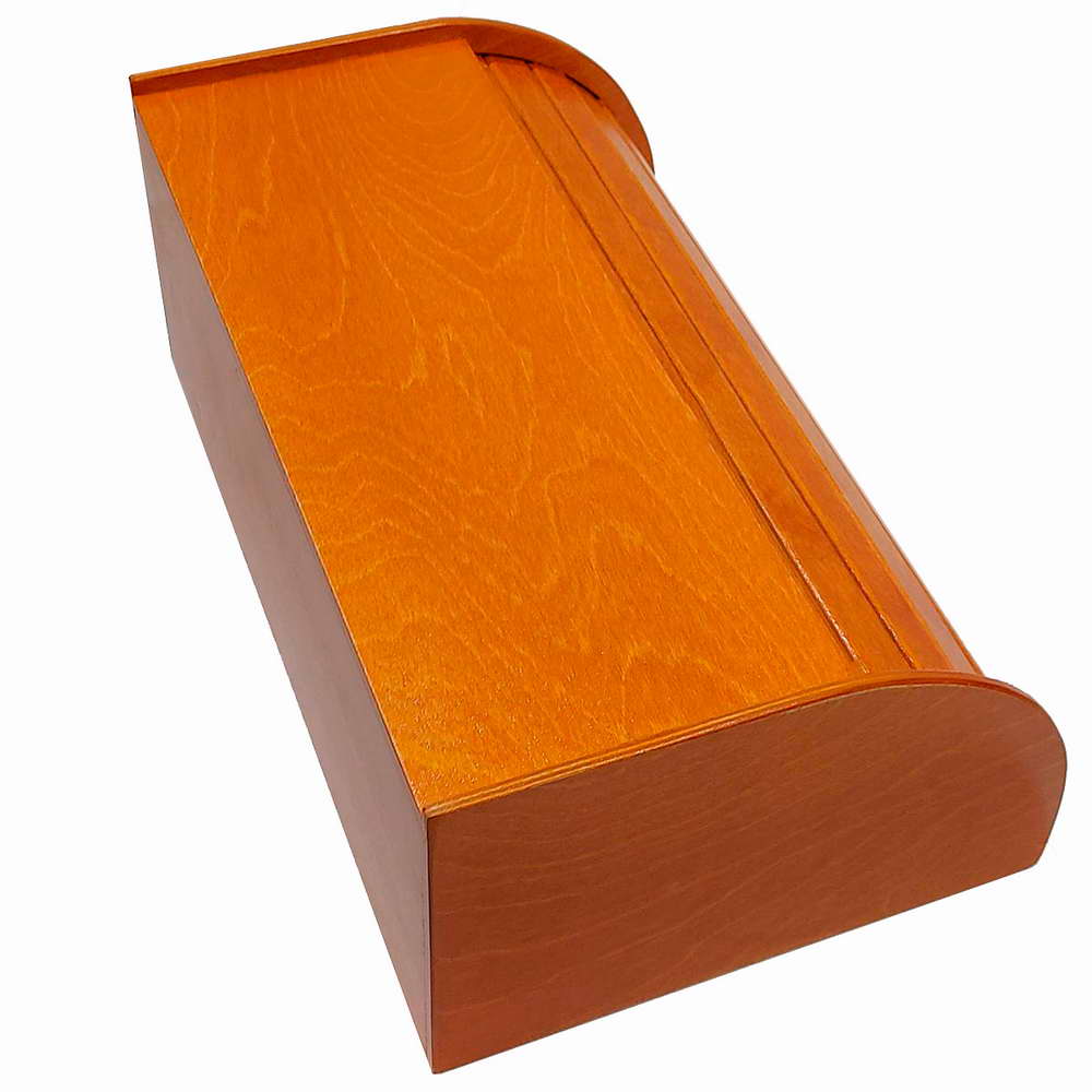 картинка Хлебница «Буханка» размер 380*245*165. Цвет "РЯБИНА". Состав - берёза. от магазина GUTER MARKET 