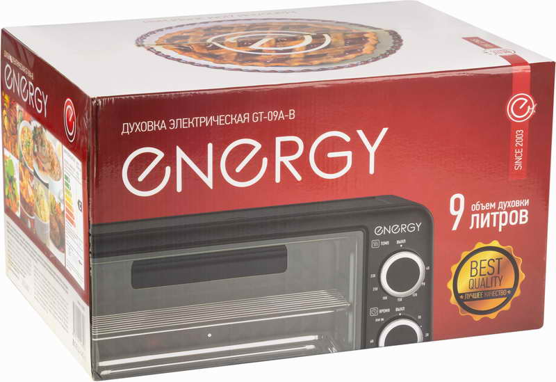 картинка Духовка электрическая ENERGY GT-09A-B (650 Вт, 9л) от магазина GUTER MARKET 