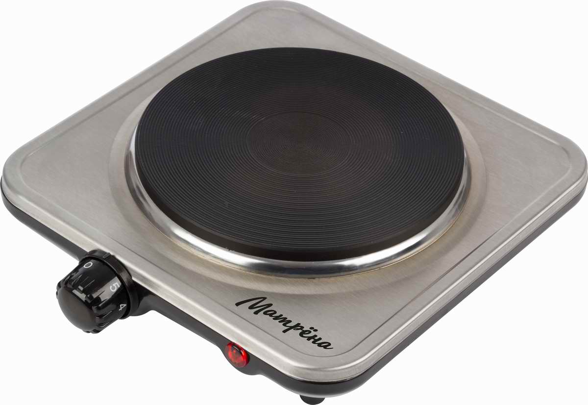 картинка Электроплитка Матрёна МА-061, сталь, блин от магазина GUTER MARKET 