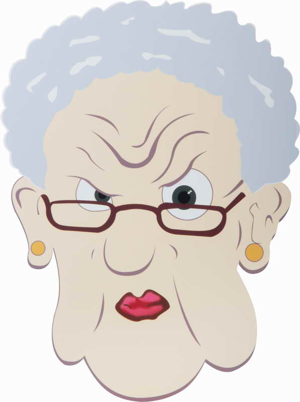 картинка Декорация на забор "Пожилая леди" от магазина GUTER MARKET 