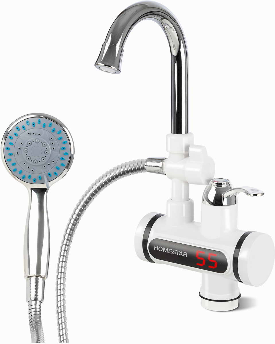 картинка Водогрей проточный кран+душ HomeStar HS-0113D от магазина GUTER MARKET 