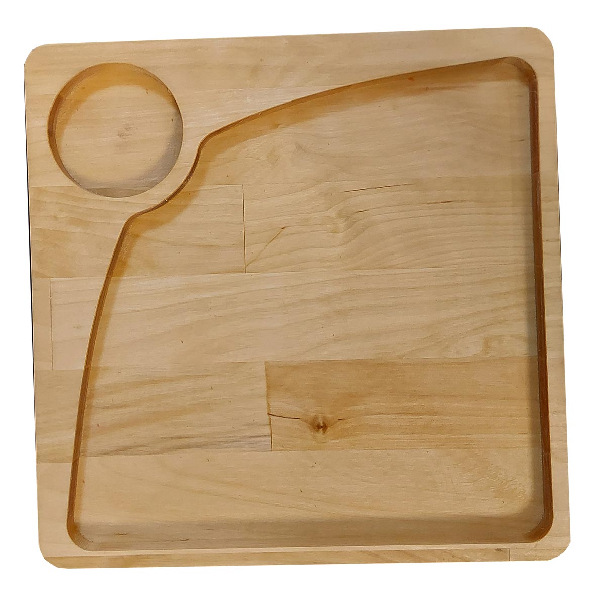 картинка Менажница 25х25х1,8 см  КВАДРАТ покрыта маслом от магазина GUTER MARKET 