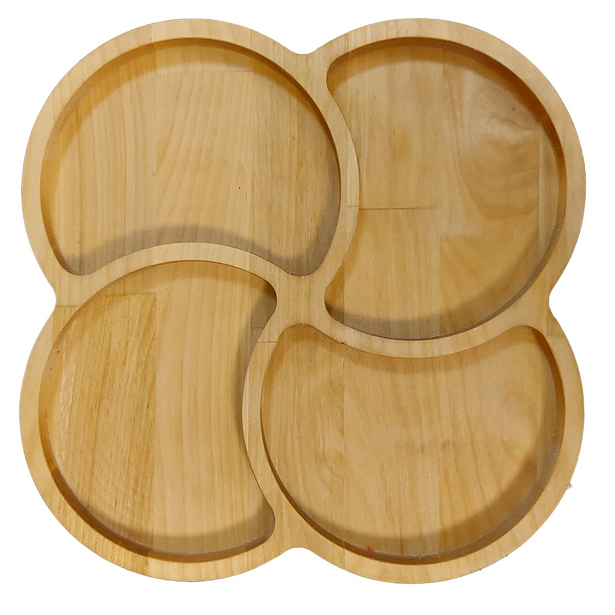 картинка Менажница 25х25х2,0 см  КВАРТА покрыта маслом от магазина GUTER MARKET 