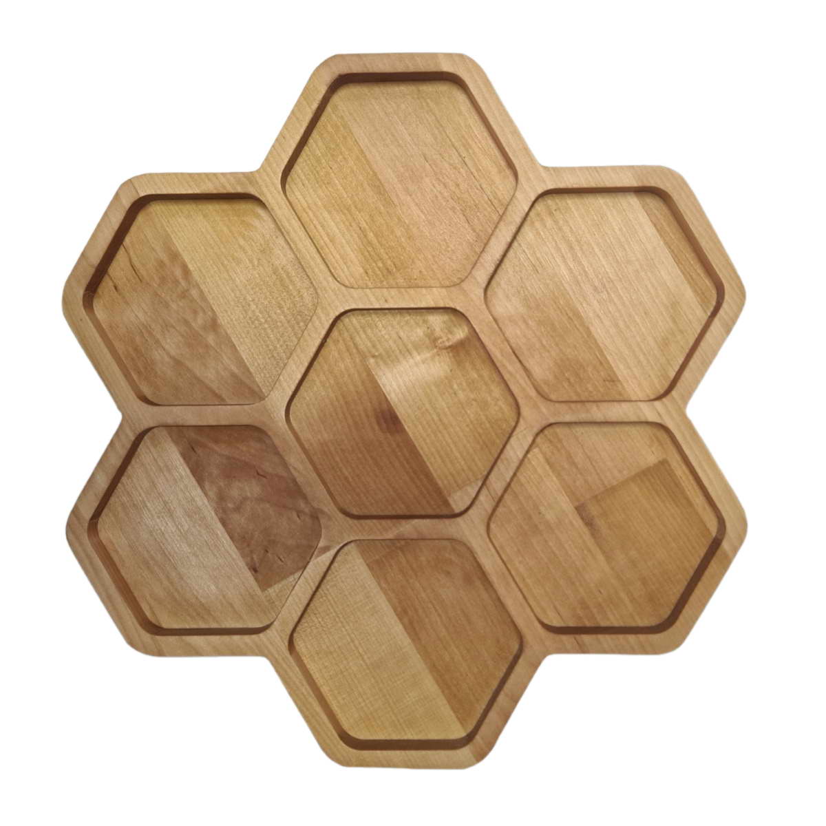 картинка Менажница 26,5х280х2,0 см СОТЫ 7 ЯЧЕЕК покрыта маслом от магазина GUTER MARKET 